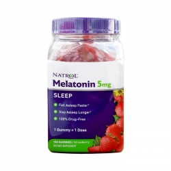 Kẹo ngủ ngon Natrol Gummies Melatonin 5mg, Chai 180 viên