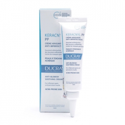 Kem dưỡng cân bằng dầu giảm viêm mụn Ducray Keracnyl PP Anti-Blemish Soothing Cream 30ml