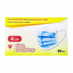 Khẩu trang y tế 4 lớp Phamatech, 50 cái