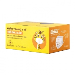 Khẩu Trang Y Tế Trẻ Em 03 lớp - BÔNG BẠCH TUYẾT Khẩu Trang Y Tế Trẻ Em 03 lớp - BÔNG BẠCH TUYẾT