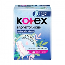 Khô Thoáng Bảo Vệ Toàn Diện Ngày Nhiều Đêm Siêu Mỏng Kotex 28cm 6 miếng (có cánh)