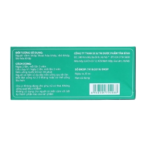 Khớp AKA Tâm Bình 5 vỉ x 12 viên - Hỗ trợ giảm đau xương khớp