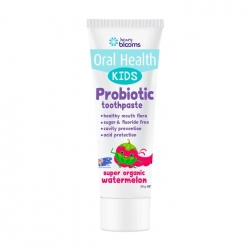 Kids Probiotic Toothpaste Super Organic Watermelon Henry Blooms 50g Kids Probiotic Toothpaste Super Organic Watermelon Henry Blooms 50g