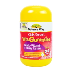 Kids Smart Vita Gummies Multi-Vitamin For Fussy Eaters Nature's Way 60 viên - Hỗ trợ hệ tiêu hóa cho trẻ Kids Smart Vita Gummies Multi-Vitamin For Fussy Eaters Nature's Way 60 viên - Hỗ trợ hệ tiêu hóa cho trẻ