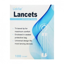 Kim lấy máu Linkfar Lancets, Hộp 100 cái Kim lấy máu Linkfar Lancets, Hộp 100 cái