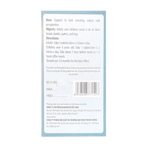 Mohoi Kingphar 60 viên - Hỗ trợ giảm tiết mồ hôi