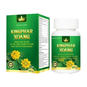 Kingphar Xoang 60 viên - Hỗ trợ giảm ngạt mũi, viêm xoang