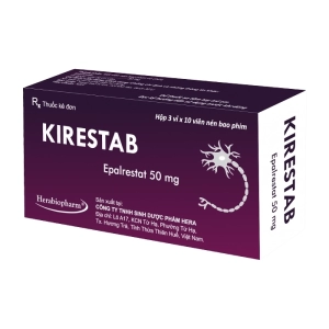 Kirestab 50mg Herabiopharm 3 vỉ x 10 viên (Epalrestat)