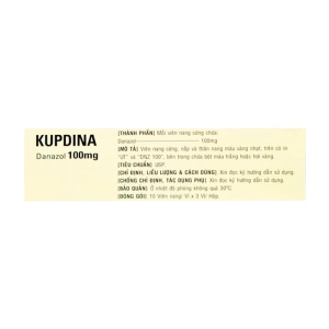 Kupdina 100mg Korea United Pharm 3 vỉ x 10 viên Kupdina 100mg Korea United Pharm 3 vỉ x 10 viên