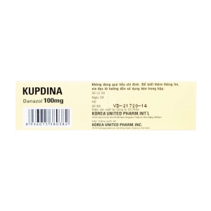 Kupdina 100mg Korea United Pharm 3 vỉ x 10 viên Kupdina 100mg Korea United Pharm 3 vỉ x 10 viên