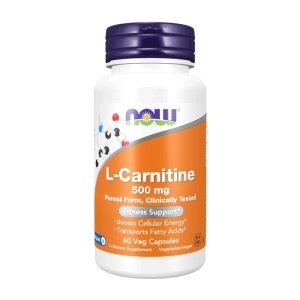 L-Carnitine 500mg Now Foods 60 viên - Hỗ trợ vận chuyển chất béo L-Carnitine 500mg Now Foods 60 viên - Hỗ trợ vận chuyển chất béo