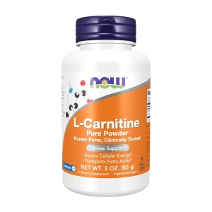L-Carnitine Pure Powder Now Foods 85g - Bột vận chuyển chất béo