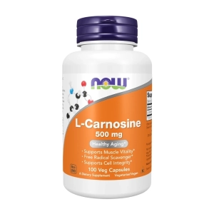 L-Carnosine 500mg Now Foods 100 viên - Hỗ trợ lão hóa khỏe mạnh