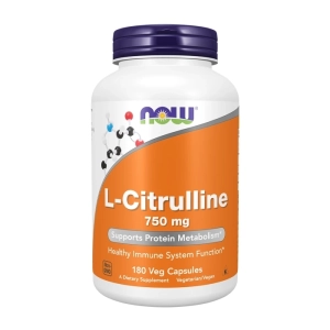 L-Citrulline 750mg Now Foods 180 viên - Hỗ trợ chuyển hóa protein