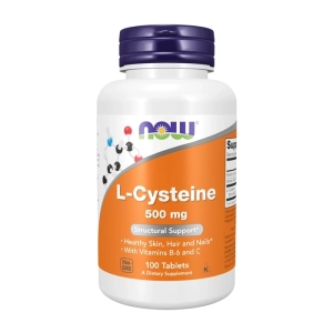 L-Cysteine 500mg Now Foods 100 viên - Hỗ trợ da, móng tóc