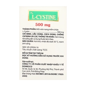 L-Cystine 500mg Domesco 12 vỉ x 5 viên (L-Cystin)