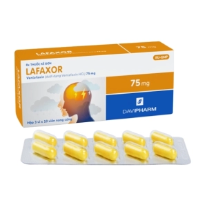 Lafaxor 75mg Davipharm 3 vỉ x 10 viên (Venlafaxine)