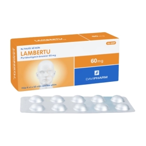 Lambertu 60mg DaviPharm 6 vỉ x 10 viên (Pyridostigmin)