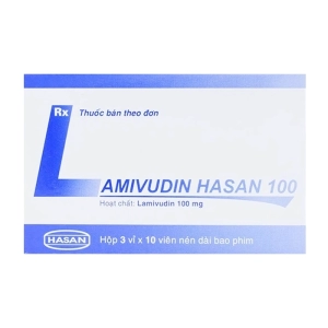Lamivudin Hasan 100 3 vỉ x 10 viên