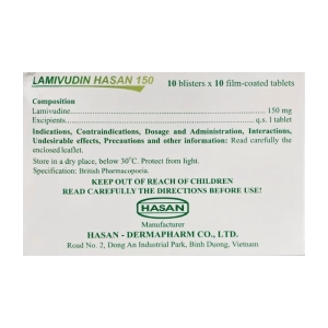 Lamivudin Hasan 150 10 vỉ x 10 viên