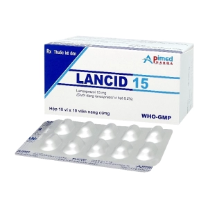 Lancid 15 Apimed 10 vỉ x 10 viên (Lansoprazol)