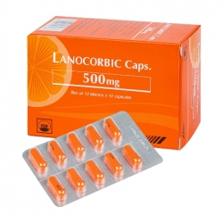 Lanocorbic Caps 500mg Pymepharco 10 vỉ x 10 viên