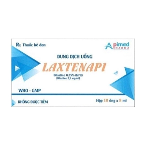 Laxtenapi Apimed 10 ống x 8ml (Bilastine)