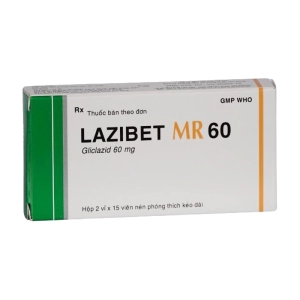 Lazibet MR 60 Bidiphar 2 vỉ x 15 viên (Gliclazide)