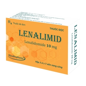 Lenalimid 10mg Herabiopharm 3 vỉ x 7 viên (Lenalidomide)