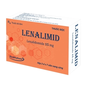 Lenalimid 15mg Herabiopharm 3 vỉ x 7 viên (Lenalidomide)