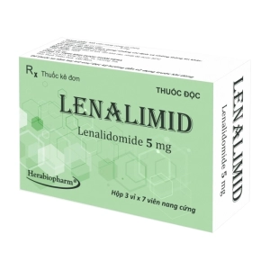 Lenalimid 5mg Herabiopharm 3 vỉ x 7 viên (Lenalidomide)