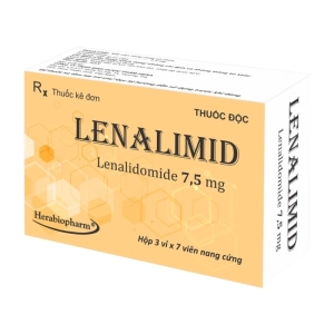 Lenalimid 7.5mg Herabiopharm 3 vỉ x 7 viên (Lenalidomide)