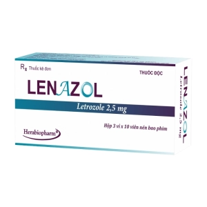 Lenazol 2.5mg Herabiopharm 3 vỉ x 10 viên (Letrozole)