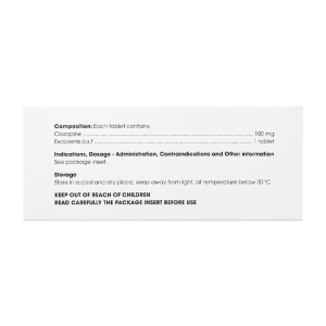 Lepigin 100 Danapha 10 vỉ x 10 viên (Clozapin)