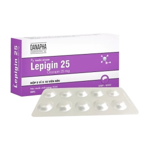 Lepigin 25 Danapha 5 vỉ x 10 viên (Clozapin)