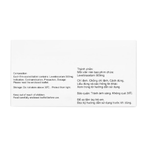 Leracet 500mg Noucor Health 6 vỉ x 10 viên