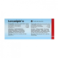 Lercanipin 10 Agimexpharm 3 vỉ x 10 viên