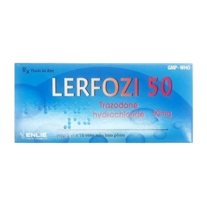 Lerfozi 50 Enlie 3 vỉ x 10 viên (Trazodone) Lerfozi 50 Enlie 3 vỉ x 10 viên (Trazodone)