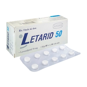 Letarid 50 Hasan 5 vỉ x 10 viên (Levosulpirid)