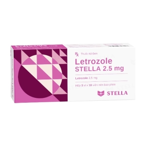 Letrozole Stella 2.5mg 3 vỉ x 10 viên (Letrozole)