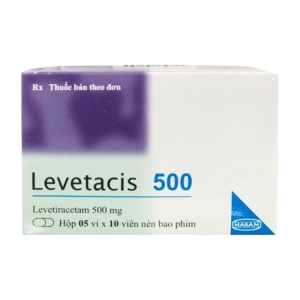 Levetacis 500 Hasan 5 vỉ x 10 viên (Levetiracetam)