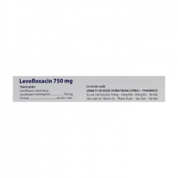 Levofloxacin 750 Pharbaco 1 vỉ x 10 viên Levofloxacin 750 Pharbaco 1 vỉ x 10 viên