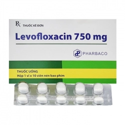 Levofloxacin 750 Pharbaco 1 vỉ x 10 viên