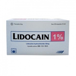 Lidocain 1% Pymepharco 50 ống x 3,5 ml - Thuốc tiêm gây tê