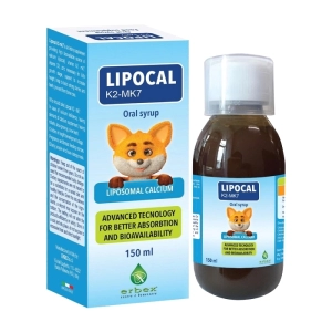 Lipocal K2-MK7 Erbex 150ml - Bổ sung canxi, loãng xương cho cơ thể