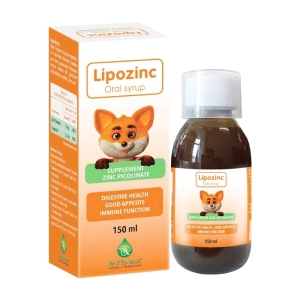 Lipozinc Oral Syrup Erbex 150ml - Bổ sung Kẽm, Vitamin B6 cho cơ thể