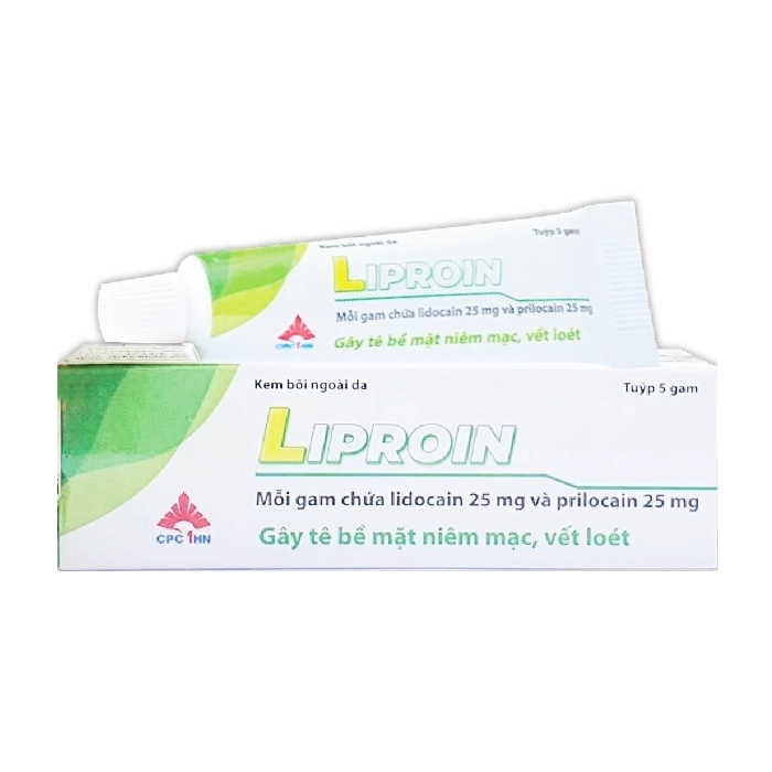 Liproin 25mg CPC1 Hà Nội tuýp 5g Liproin 25mg CPC1 Hà Nội tuýp 5g