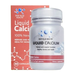 Liquid Calcium Deep Blue Health 60 viên - Bổ sung Canxi, Vitamin D3 Liquid Calcium Deep Blue Health 60 viên - Bổ sung Canxi, Vitamin D3
