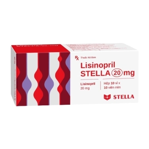 Lisinopril Stella 20mg 10 vỉ x 10 viên (Lisinopril dihydrate)