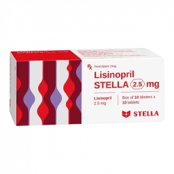 Lisinopril Stella 2.5mg 10 vỉ x 10 viên Lisinopril Stella 2.5mg 10 vỉ x 10 viên